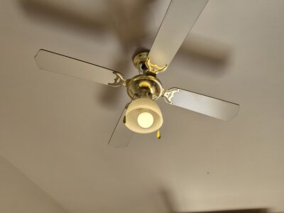 Lampadario con ventilatore