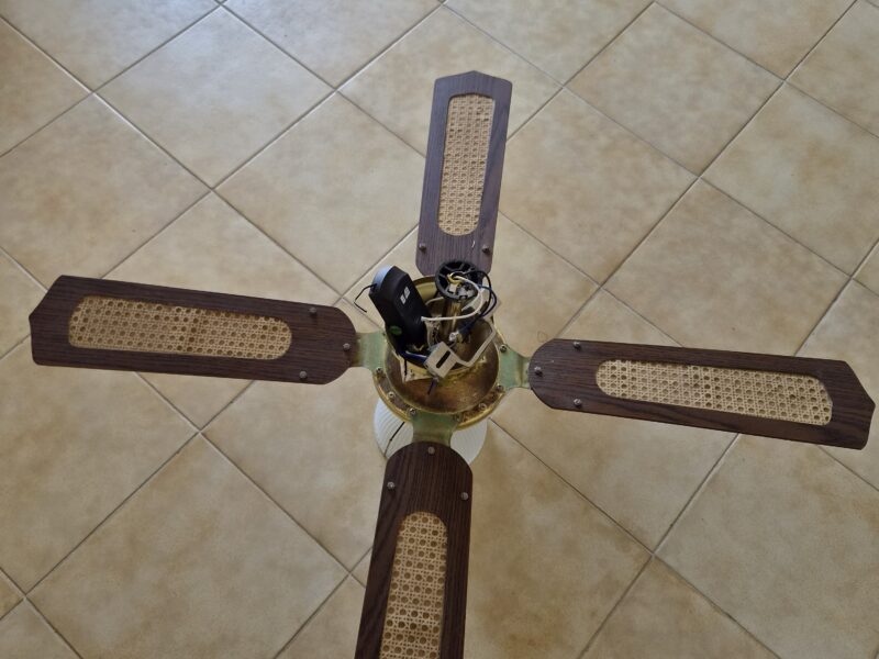 Lampadario con ventilatore
